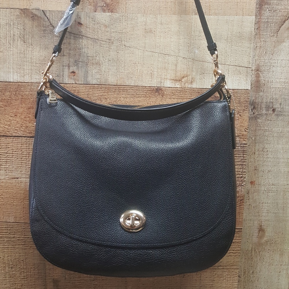 NWT Coach 24771 Black Hobo Handbag MSRP $350